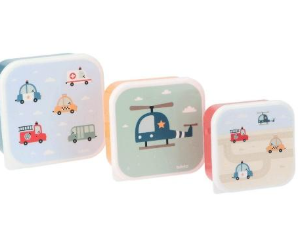 TRES CAJAS DE ALMUERZO