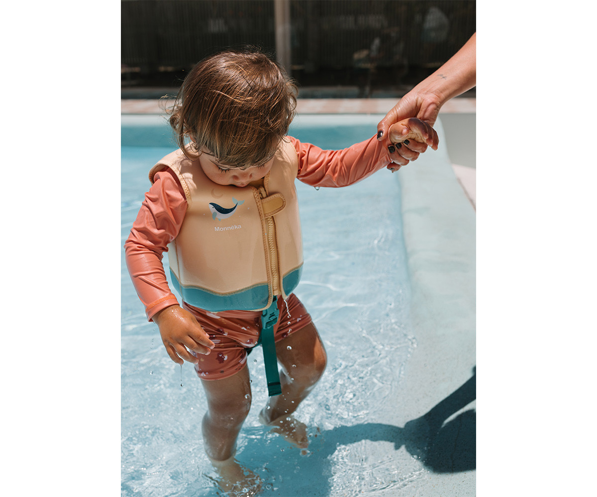 Chaleco Flotador Aprendizaje Whale Teal - Imagen 6