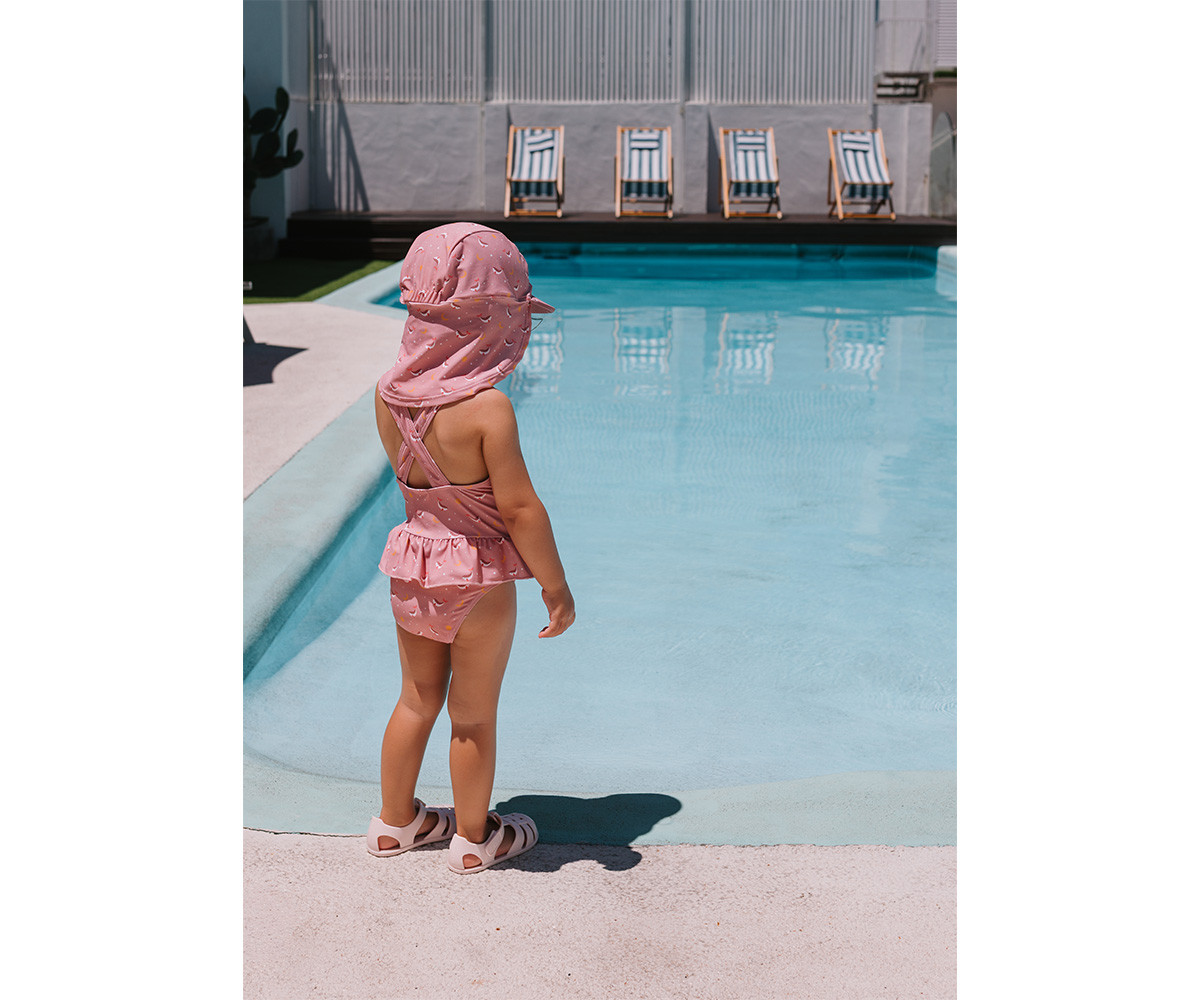 Bañador Cruzado con Volantes Whale Pink - Imagen 4