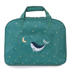 Bolso de Playa con Rejilla Whale Teal Personalizable
