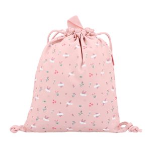 Mochila Saco Tela Blossom Birds Personalizable