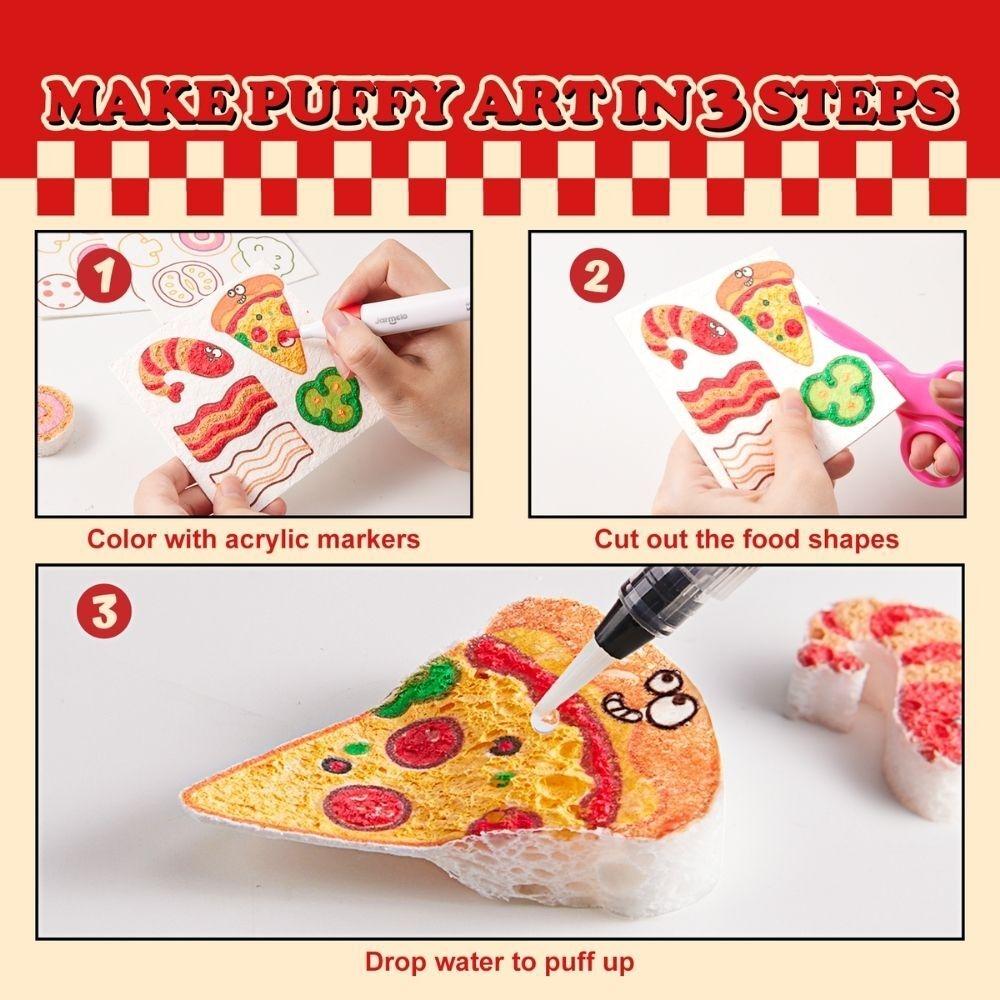 Set pintura de espuma - PIZZA - Imagen 3