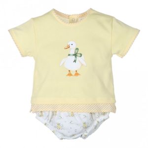 CONJUNTO CUBREPAÑAL PATITO NIÑO POPYS